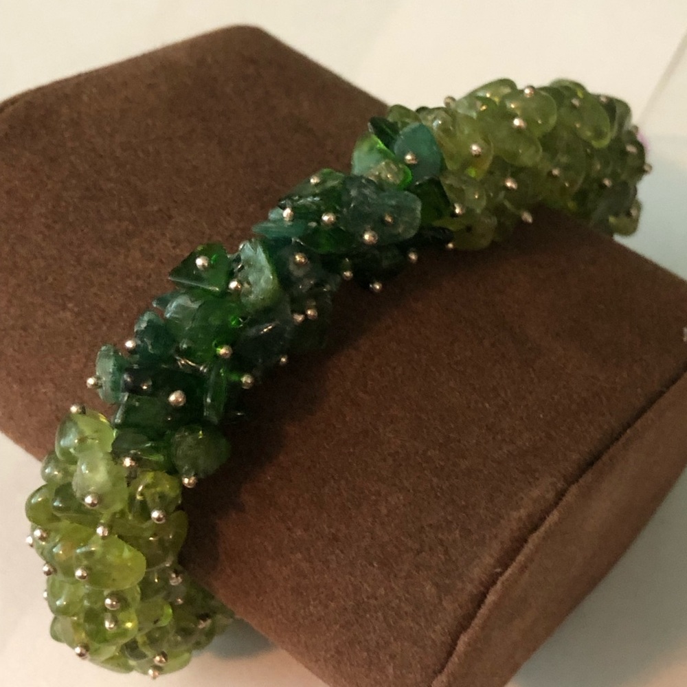 Peridot & Chrome Diopside Bracelet